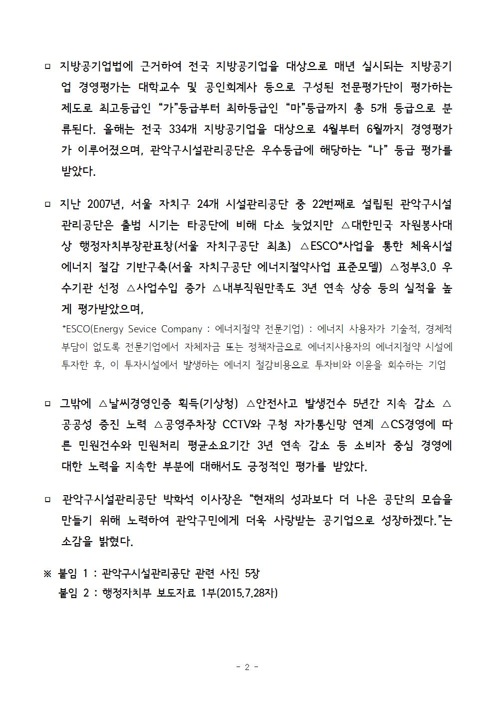 6. 보도자료[관악구시설관리공단, 지방공기업 경영평가 3년 연속 '우수'공기업 선정]002.jpg